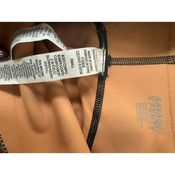 Savage X Fenty Special FX High Waist Legging TERRACOTTA PINK DISTORTED LACE S - Picture 13 of 13